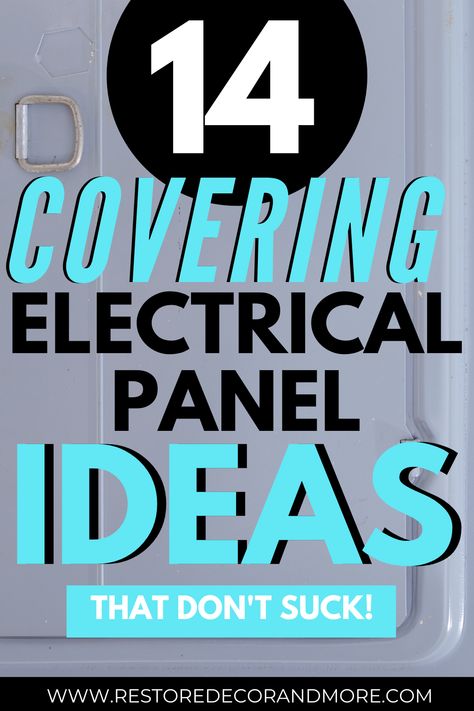 14 covering electrical panel ideas Clever Ways To Hide Or Disguise Electric Wall Panels, Ideas To Cover Breaker Panel, Ways To Cover Breaker Panel, Laundry Room Electrical Panel, Furnace Cover Ideas Wall, How To Hide Your Water Heater, Ideas To Hide Electrical Panel Inside, Doors To Cover Electric Panel, Outside Electrical Box Cover Ideas