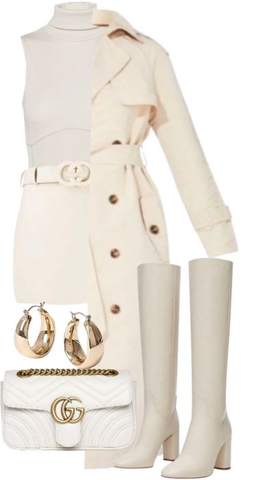 cream winter outfit Outfit | ShopLook All Cream Outfits For Women, Cream Winter Outfit, Cream Outfit, Cream Outfits, Cocktail Outfit, Chic Casual, Spring Street Style, Clothes Style, Outfit Shoplook