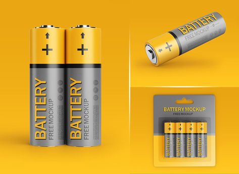 Free AA Battery Blister Pack Mockup PSD Flash Lights, Blister Packaging, Battery Terminal, Kraft Boxes, Blister Pack, Packaging Mockup, Toy Cars, Free Mockup, Aa Battery