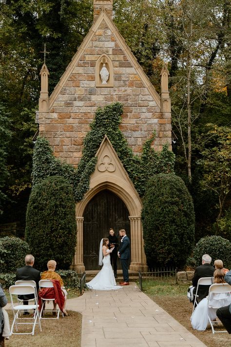 Eureka Springs Elopement, Arkansas Wedding Venues, Thorncrown Chapel, Best Destination Wedding Locations, Crescent Hotel, Best Places To Elope, Hanging String Lights, Places To Elope, Micro Weddings