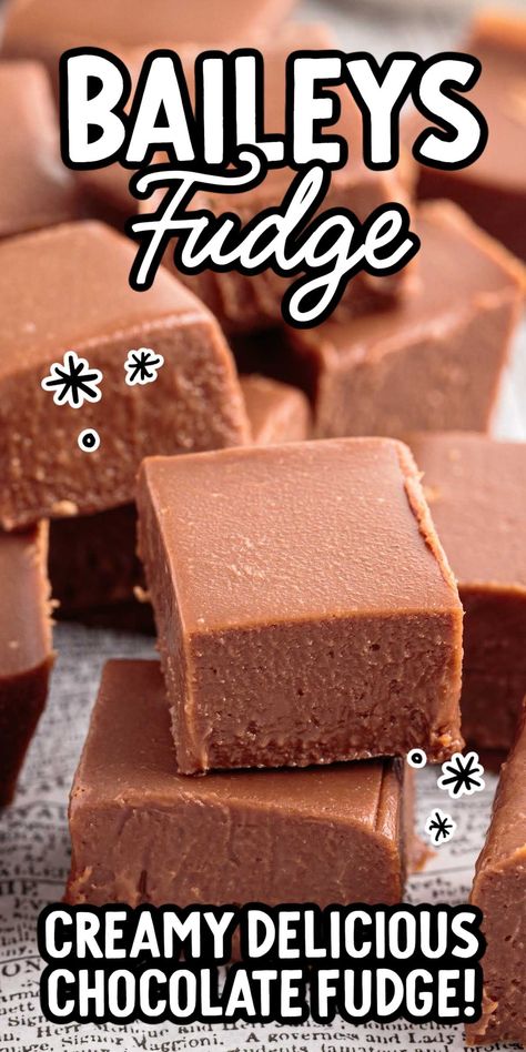 Baileys Fudge Bailey’s Fudge, Booze Fudge, Choc Fudge Recipe, Boozy Brownies, Boozy Fudge, Baileys Brownies, Alcohol Treats, Bailey Brownies, Baileys Fudge