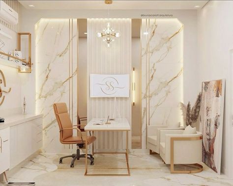 Facial Room Ideas, Facial Room Ideas Estheticians, Golden Toilet, Geberit Toilet, Facial Room, Small Office Design Interior, Esthetician Room Decor, Dental Office Design Interiors, Esthetics Room