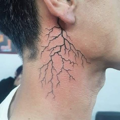 Harmony In Art, Lightning Tattoo Design, Root Tattoo, Hindu Tattoos, Roots Tattoo, Tattoo Ideas Males, Lightning Tattoo, Bolt Tattoo, Men Long Hair