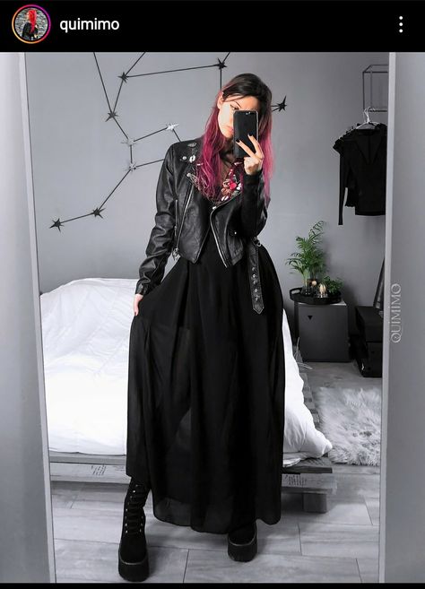 Nugoth Outfits, Goth Outfit Ideas, Rocker Outfit, Outfits Edgy, Witch Dress, Dark Outfits, Gothic Outfits, Goth Outfits, Dark Fashion