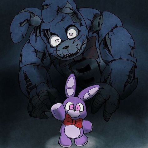 Not mine Bonnie Fnaf Fanart, Nightmare Bonnie, Bonnie Fnaf, Fnaf Fanart, Fnaf 4, Toy Bonnie, Animatronic Fnaf, Fnaf Wallpapers, Fnaf 1