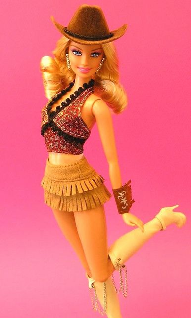 "Honky Tonk" Barbie by prettybrbphoto, via Flickr Country Barbie, Contact Photos, Cowgirl Barbie, Western Barbie, Barbie Collectibles, Barbie Star, Western Bar, Lifeguard Chair, Barbie 90s