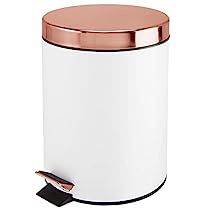 Vanity Setup, Rose Gold Room Decor, Rose Gold Rooms, Rose Gold Bedroom, Gold Room Decor, Gold House, Metal Steps, Desain Pantry, Garbage Containers