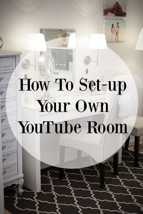 Decor ideas and inspiration on how IKEA set-up a beautiful home office and YouTube room for filming as a beauty blogger Youtube Management, Youtube Room, Makeup Room Design, Ikea Home Tour, Beautiful Home Office, Youtube Hacks, Channel Ideas, Youtube Channel Ideas, Youtube Success