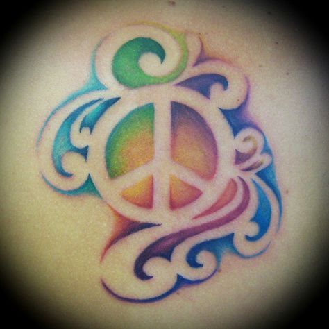 I don't like the peace sign, but do like the idea of the tattoo using the negative space and no outline Peace Sign Tattoo, Peace Sign Tattoos, Peace Tattoo, Negative Space Tattoo, Peace Tattoos, Pawprint Tattoo, Sign Tattoo, Art Colour, Foil Packets