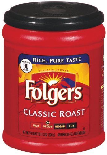 Folgers Coffee Ground Classic Roast Regular, 11.3 Ounce -Pack of 4 ** See this great image Girl Guide Cookies, Classic Roast, Folgers Coffee, Medium Roast Coffee, Ground Coffee, Food Pantry, Coffee Grounds, Coffee Roasting, Gourmet Food