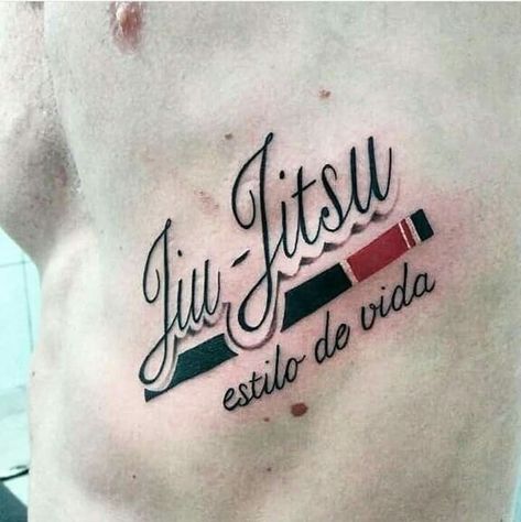 Bjj Tattoo Ideas, Bjj Tattoo, Jiu Jitsu Black Belt, Jiu Jitsu Tattoo, Back Tats, Bjj Jiu Jitsu, Writing Tattoos, Ju Jitsu, Brazilian Jiu Jitsu