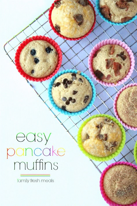 Easy Pancake, Pancake Muffins, Baked Pancakes, Tin Recipes, Family Fresh Meals, Fresh Meals, Prep Meals, Muffin Tin Recipes, Pancakes Easy