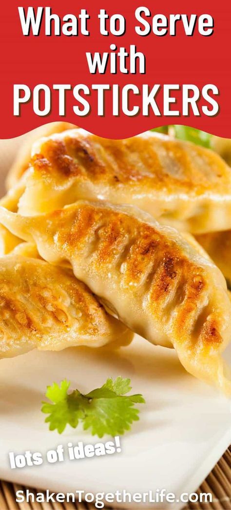 Sides For Potstickers, Chinese Potstickers Recipes, Sauce For Chinese Dumplings, Potstickers And Sides, Potstickers Meal Ideas, Pot Stickers Meal Ideas, Meals With Potstickers, Pot Sticker Meal Ideas, Pot Sticker Meals