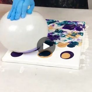 1.5M views · 3.9K reactions | Balloon Smash Acrylic Pour Technique | Here's one I haven't done in a while - a balloon smash! This one is so simple and fun :) | By Mixed Media Girl | Facebook Interior Design History, Art Gallery Interior, Art Supply Organization, Art Deco Interior Design, Leftover Paint, Food Decor, Acrylic Pouring Art, Trending Art, Pouring Art