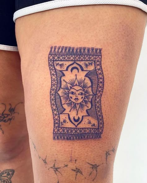 malacrianza on Instagram: "@hijx_de_laluna_" Spiritual Yin Yang Tattoo, Persian Inspired Tattoo, Persian Rug Tattoo, Ship Tattoo Sleeves, Persian Tattoo, Tattoo Board, Tatuaje A Color, Indian Tattoo, Red Tattoos