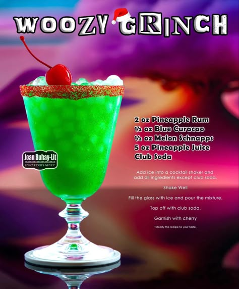 Woozy Grinch Christmas cocktail recipe. How the Grinch stole Christmas. Grinch themed party. Christmas party ideas. Christmas punch. Christmas alcoholic cocktails. Green cocktails. You’re a mean one Mr. Grinch. Bah humbug. festive Christmas cocktails. Grinch Christmas Cocktail, The Grinch Drink, Grinch Cocktails, Grinch Themed Party, Grinch Drink, Punch Christmas, Booze Board, Green Cocktails, Sinners And Saints