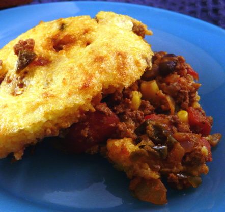 Chicken Cobbler Recipe, Cornbread Taco, Simply Filling Recipes, Tamale Pie Recipe, Beef Ideas, Beans And Cornbread, Chicken Green Beans, Tamale Pie, Stuffing Casserole