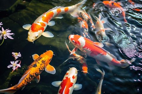 Koi fishs underwater animal carp. | Premium Photo - rawpixel Fish Animal, Asian Landscape, Underwater Animals, Fishing Pictures, Animal Wildlife, Lake Landscape, Beautiful Wallpaper, Wildlife Animals, Color Pencil Drawing