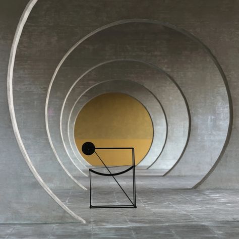 the modern archive - Seconda Chair by Mario Botta for Alias Architectural Geometry, Mario Botta, Iconic Chairs, Famous Buildings, Minimalist Architecture, Interior Design Art, Design Minimalista, Sheet Metal, Table Base