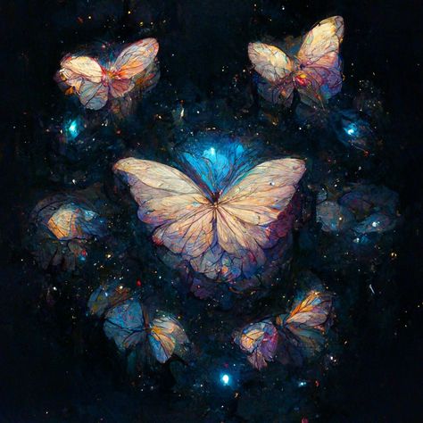 #midjourney #galaxy #butterflies Space Butterfly Wallpaper, Galaxy Icon Aesthetic, Butterfly Core Aesthetic, Galaxy Pfp, Magical Butterflies, Stars And Butterflies, Space Butterfly, Galaxy Butterfly, Celestial Butterfly