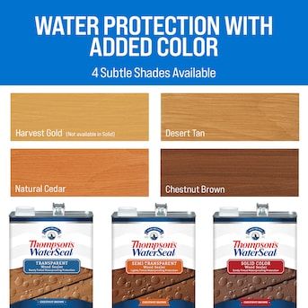 Thompson's WaterSeal Signature Series Pre-tinted Chestnut Brown Transparent Exterior Wood Stain and Sealer (5-Gallon) in the Exterior Stains department at Lowes.com Brown Deck Stain, Deck Stain, Exterior Wood Stain, Wood Sealer, Exterior Stain, Staining Deck, Exterior Wood, Wood Stain, Chestnut Brown