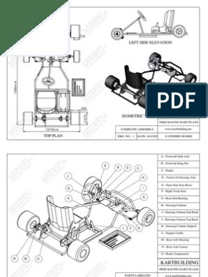 Go Cart Drift II Assembly Manual | Nut (Hardware) | Throttle Go Kart Steering Plans, Go Kart Plans Frames, Go Kart Chassis, Go Kart Kits, Go Kart Designs, Go Kart Frame Plans, Build A Go Kart, Drift Kart, Go Kart Frame