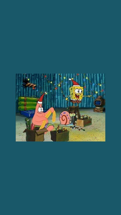 Navidad, toons, Tumblr, aesthetic, Bob Esponja, Patricio, nikelodeon Spongebob Christmas, Spongebob Meme, Christmas Lockscreen, December Wallpaper, Wallpaper Winter, Spongebob Wallpaper, Christmas Wallpapers, Photography Pics, Christmas Phone Wallpaper