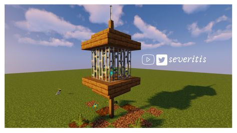 Pesky bird? Minecraft Cage Build, Bird House Minecraft, Minecraft Bird Cage, Minecraft Bird House, Funny Looking Cats, Minecraft Tutorial, Minecraft Builds, Minecraft Ideas, Cute Birds