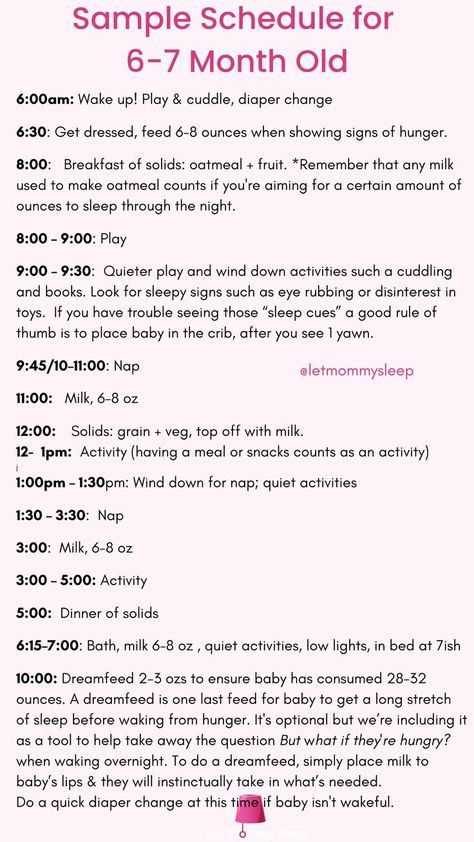 Baby Solid Food Schedule, 7 Month Old Schedule, 7 Month Old Sleep, 6 Month Old Schedule, Baby Eating Schedule, 6 Month Old Sleep, 7 Month Old Baby Food, Baby Food Schedule, 7 Month Baby