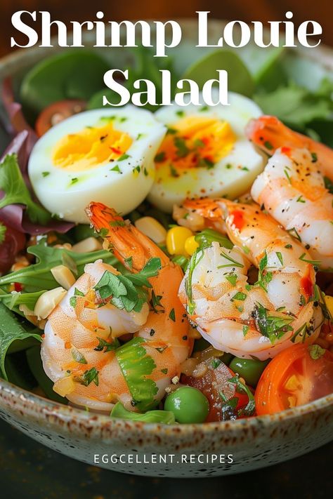 If you are craving a refreshing and hearty salad, Shrimp Louie Salad is a must-try dish. #Shrimp Louie Salad RECIPE #Shrimp Louie Salad dressing #classic shrimp louie salad #shrimp and crab louie salad recipe #shrimp and crab louie salad #shrimp crab louie salad #best shrimp louie salad recipe #shrimp louie pasta salad recipe #bay shrimp louie salad # Shrimp Louie Salad Recipe, Shrimp Louie Salad Dressing, Crab Louie Salad Recipe, Louie Salad Recipe, Shrimp Louie Salad, Shrimp Louie, American Salad, Crab Louie Salad, Crab Louie