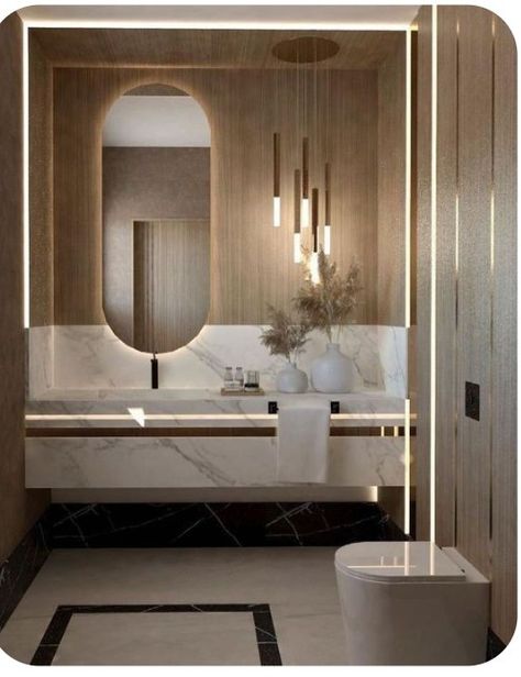 Bathrooms Luxury Modern, Drømme Bad, Wc Decoration, Modern Luxury Bathroom, Washbasin Design, Bathroom Decor Luxury, Washroom Design, Bathroom Design Inspiration, Bathroom Design Decor