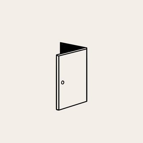 Small Door Tattoo, Front Door Tattoo, Door Tattoo Minimalist, Open Door Tattoo, Minimal Door, Door Tattoo, Door Logo, Matching Tats, Property Logo