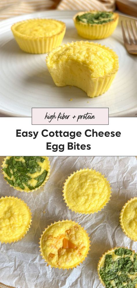 Enjoy making your own Starbucks egg bites with this copy cat recipe in oven. These breakfast egg bites are ideal for meal prep, being healthy, easy, and suitable for all diets. Just blend cottage cheese with eggs, pour into muffin tins, and bake. They're perfect as a make ahead breakfast and can be kept in the freezer. Cottage Cheese Egg Bites, Breakfast Egg Bites, Keto High Protein, Cheese Egg Bites, Starbucks Egg Bites Recipe, Cottage Cheese Muffins, Cottage Cheese Recipes Healthy, Copy Cat Recipe, Cottage Cheese Eggs