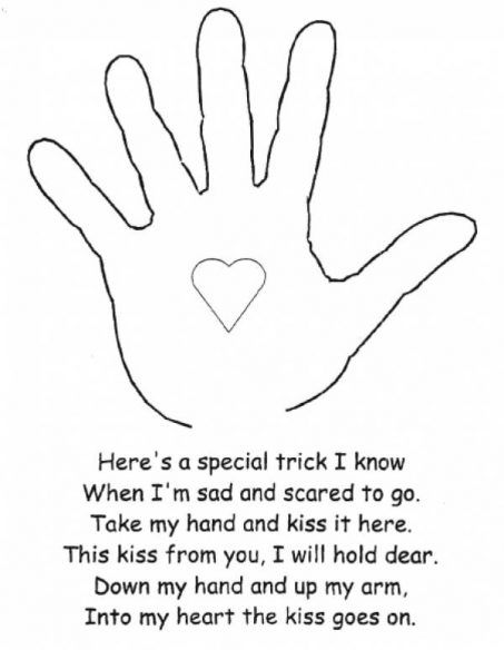 The Activity Mom - The Kissing Hand Activities and Crafts for Preschool - The Activity Mom Kissing Hand Preschool, Hand Activity, Kissing Hand, Preschool First Day, The Kissing Hand, First Day Activities, Hand Heart, Worksheets For Kindergarten, First Day Of School Activities