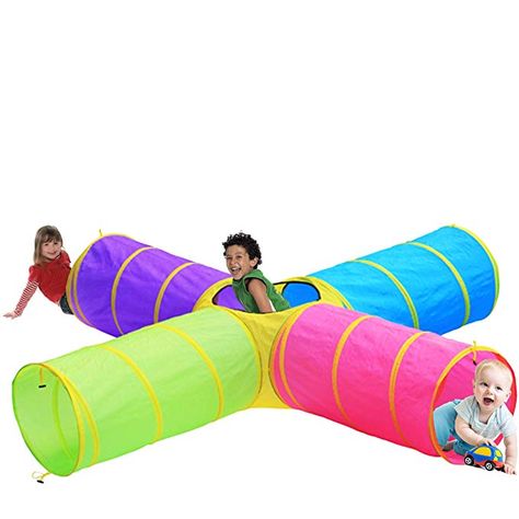 Amazon.com: Hide N Side Kids Play Tunnels, Indoor Outdoor Crawl Through Tunnel for Kids Dog Toddler Babies Children , Pop up Tunnel Gift Toy: Gateway Kids Tunnel, Backyard Ideas For Kids, Pop Up Tunnel, Sensory Gym, Coordination Activities, Airplane Kids, Inside Games, Preschool Sensory, Play Tunnel