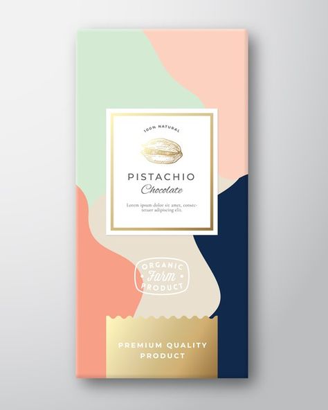 Premium Chocolate Packaging, Chocolate Label, Organic Food Logo, Pistachio Chocolate, Different Nuts, Organic Drinks, Creative Photography Projects, Organic Nuts, Chocolate Labels