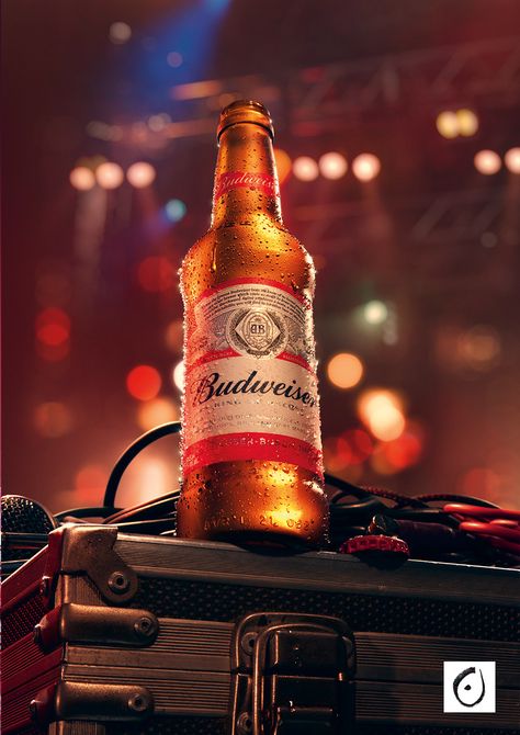 BUDWEISER . MUSIC on Behance Beer Advertising Design, Budweiser Photography, Budweiser Advertising, Bud Beer, Beer Ads, College Photography, Beer Photography, Beer Advertising, Premium Beer