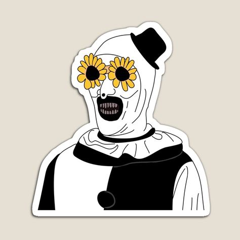 Sticker from te movie Terrifier Art The Clown Terrifier, Art The Clown, The Clown, Sticker Art, The Movie, Buy Art, Vinyl Decal, Vinyl, Cars