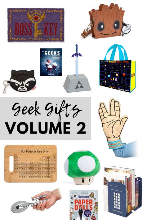 EventOTB.com || Geek Gifts, Vol. 2 Let's get nerdy!! This list is full of gift ideas for the geek in your life. Everything from Mario to Dr. Who to Star Trek and more! #geek #geekgifts #giftideas #gifts #nerdy #nerds #nerdgifts Nerdy Boyfriend, Nerdy Gifts For Him, Christmas Gift Ideas For Him, Nerd Boyfriend, Geek Gifts For Him, Easy Homemade Christmas Gifts, Computer Nerd, Nerdy Gifts, Diy Gifts For Friends