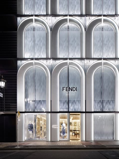 Retail Facade Design, Dior Store, Building Skin, Retail Facade, Shop Facade, Hotel Plan, Ginza Six, Wedding Dress Store, Beauty Room Design