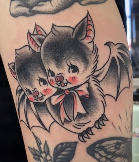 American Traditional Pet Tattoo, Kewpie Tattoo, Tattoos Abstract, Tattoos Japanese, Tattoos Watercolor, Abstract Tattoos, Maori Tattoos, Petit Tattoo, Goth Tattoo