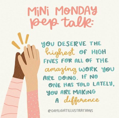 Hilarious Positive Quotes, Monday Pep Talk Quotes, Teacher Monday Quotes, Mini Friday Pep Talk, Office Positivity Ideas, Monday Teacher Quotes, Mini Tuesday Pep Talk, Monday Team Motivation, Teacher Positivity