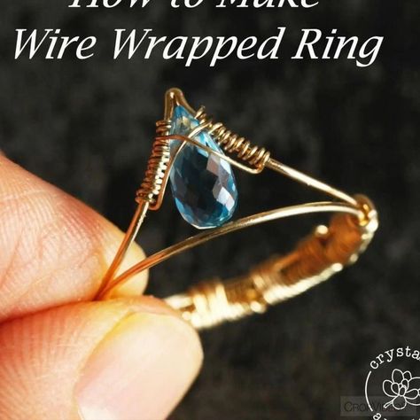 Accessories Videos, Anting Manik, Wire Jewelry Rings, Diy Jewelry Rings, Wrapped Rings, Wire Wrapped Jewelry Diy, Wire Wrapped Jewelry Tutorials, Bijoux Fil Aluminium, Engagement Ring Rose Gold