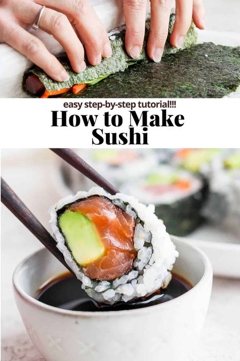 How To Sushi At Home, Beginner Sushi Recipes At Home, Homemade Cooked Sushi, Simple Sushi Rolls At Home, Frushi Recipe, How To Make Sushi At Home, Easy Sushi Rolls At Home, Sushi Recipes For Beginners, Japanese Sushi Recipes