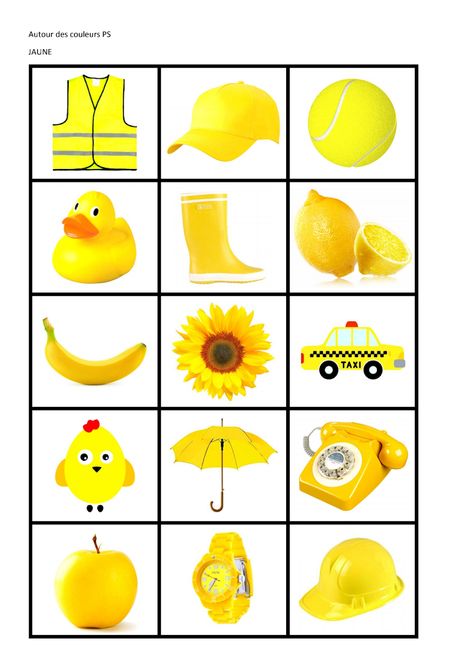 Yellow Colour Day Activities, Yellow Color Activity, Yellow Objects For Preschool, Yellow Colour Objects, Color Activities For Toddlers, Baby Sensory Play, Kids Worksheets Preschool, Baby Play Activities, Preschool Activities Toddler