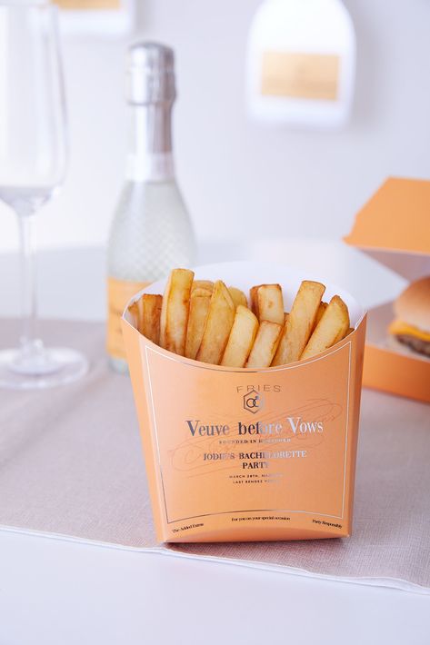 PRODUCT DETAILS Impress your guests when serving your food, with our bespoke fries boxes. Explore the rest of the bespoke Veuve Before Vows collection to transform your event to a party paradise! PERSONALISATION Our complimentary personalisation service is all designed individually by hand, in house. As every item is unique to your order, there can be slight variations in the product. We offer both capitalised, lower-case letters and numbers so please choose carefully how you wish your personali Veuve Before Vows, Wedding Details Unique, Brand Activation Ideas, Pop Up Bar, Late Night Snacks, Event Branding, Pick And Mix, The Breakfast Club, Food Pairings