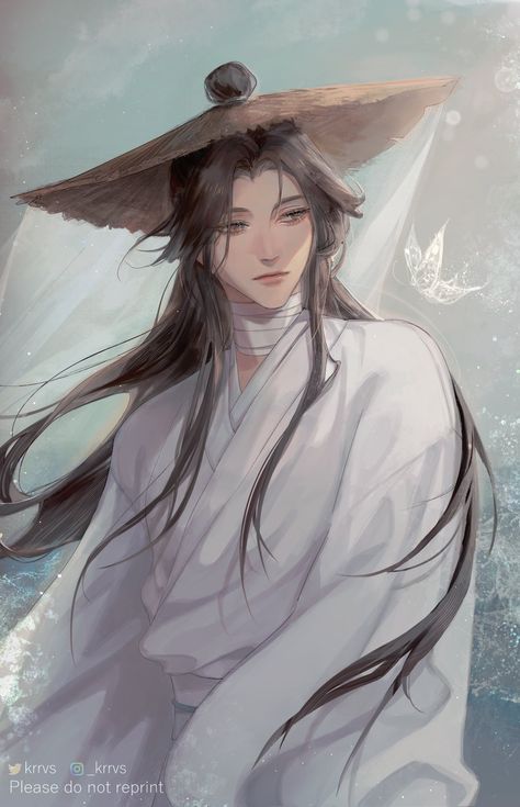 Heavens Official Blessing, Heaven Officials Blessing, Hua Cheng, Mo Xiang Tong Xiu, Heaven Official's Blessing, Manga Boy, Heaven's Official Blessing, Anime Drawings Boy, Fanarts Anime