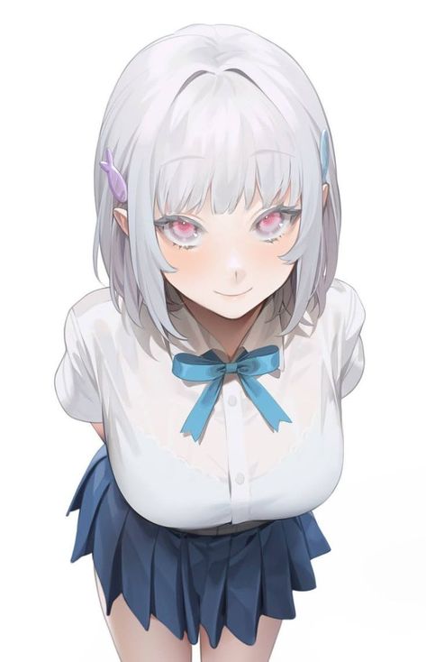 Poses Anime, 영감을 주는 캐릭터, Anime Poses, White Hair, Manga Girl, Cute Anime Character, Anime Style, Anime Character Design, Manga Art