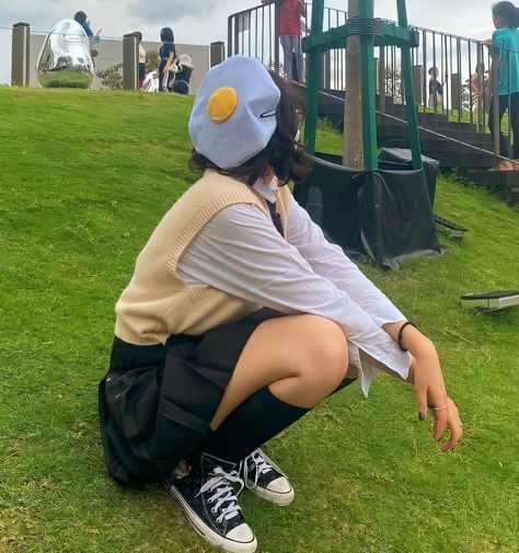 Egg Beret, Bucket Hat, Egg, Hats