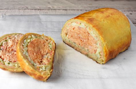 Salmon Coulibiac, Egg Pastry, Eggs Mushrooms, Leek Risotto, Rice Egg, Buckwheat Recipes, Russian Dishes, Salmon Rice, Mary Berry Recipe